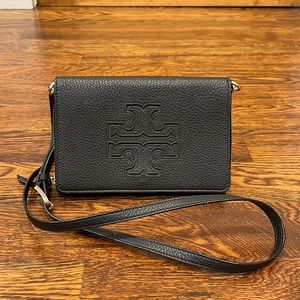 Tory Burch Black Wallet Crossbody Bag